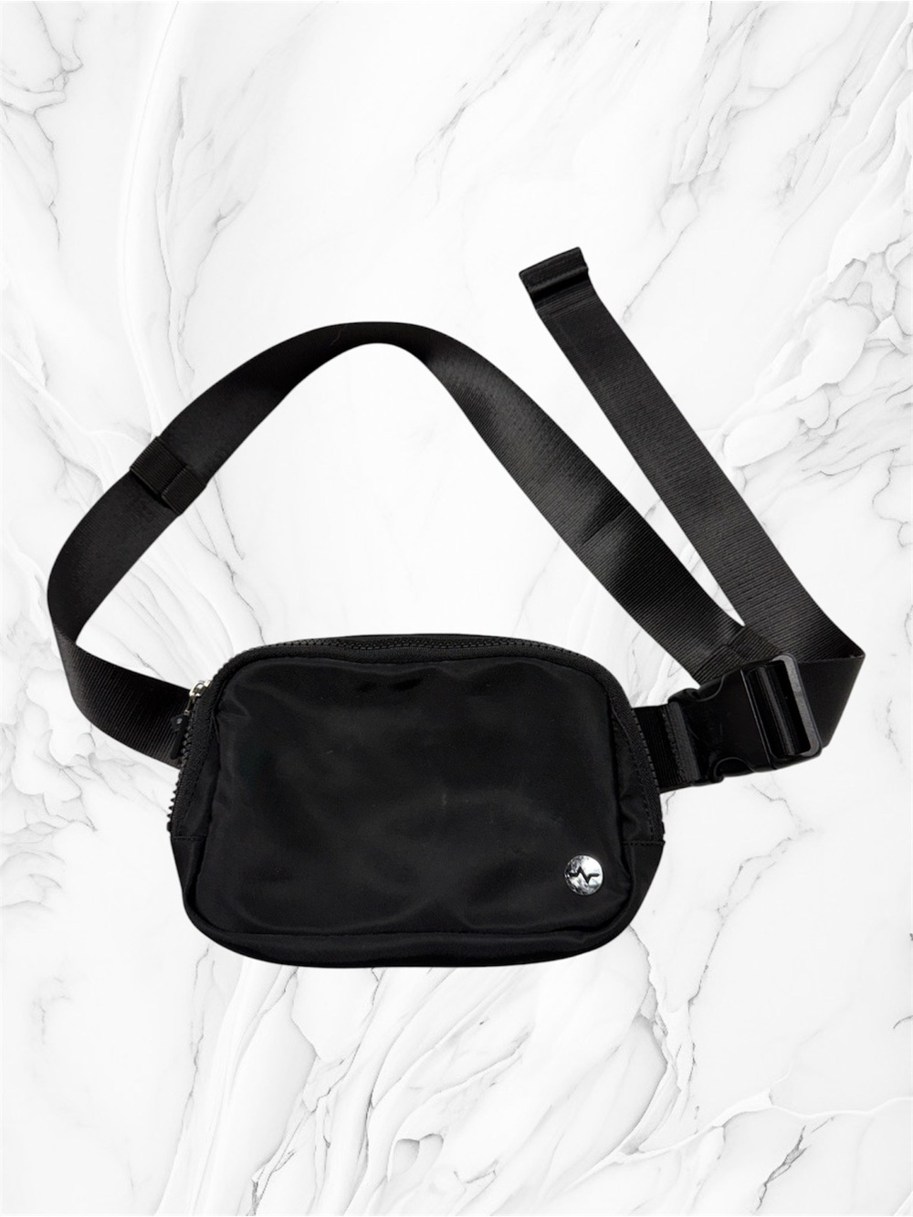 Pulse Black Crossbody Belt Bag Minimal Everyday Carry unisex Fanny pack